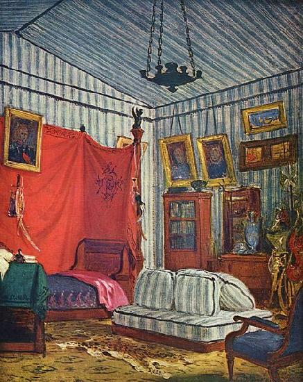 Eugene Delacroix Schlafgemach des Grafen de Mornay china oil painting image